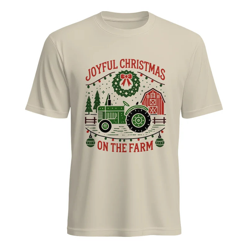 Image of Joyful Christmas On The Farm 3 - Unisex Heavy Cotton Tee