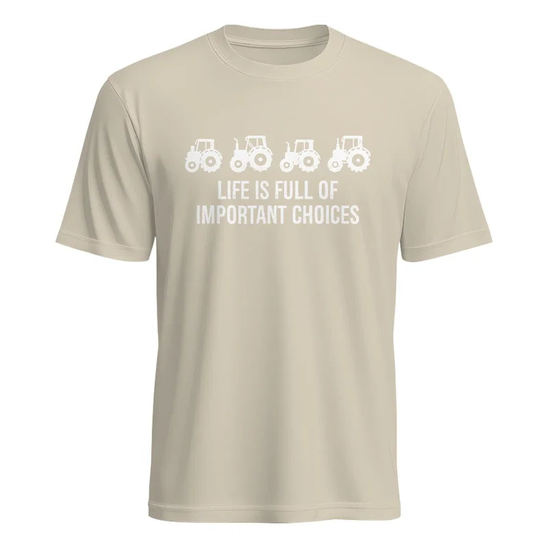 Life Is Full Of Important Choices 18 - Unisex Heavy Cotton Tee