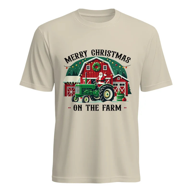 Image of Merry Christmas On The Farm 1 - Unisex Heavy Cotton Tee