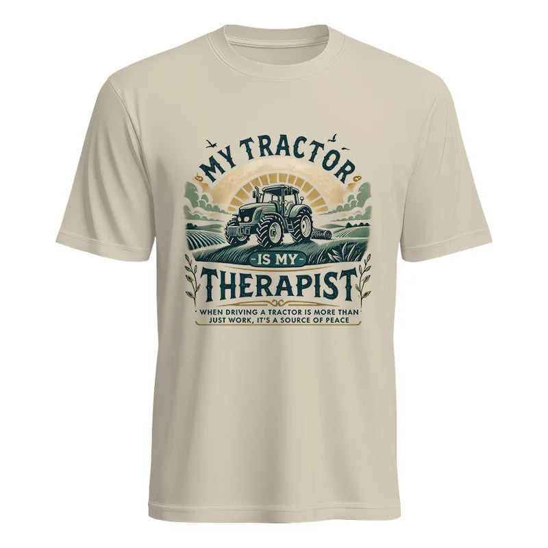 Image of My Tractor Is My Therapist - Unisex Heavy Cotton Tee