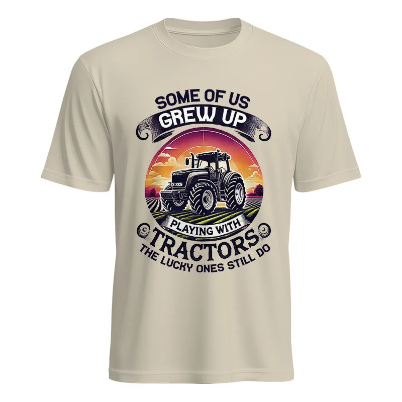 Some Of Us Grew Up Playing With Tractors 4 - Unisex Heavy Cotton Tee