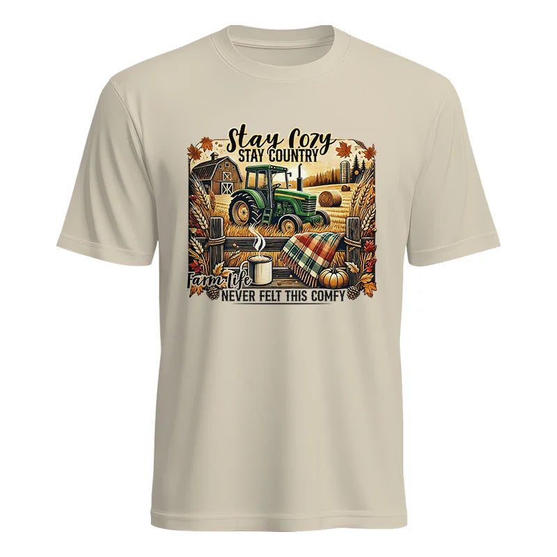 Image of Stay Cozy_Stay Country_Farm Life Never Felt This Comfy 2 - Unisex Heavy Cotton Tee