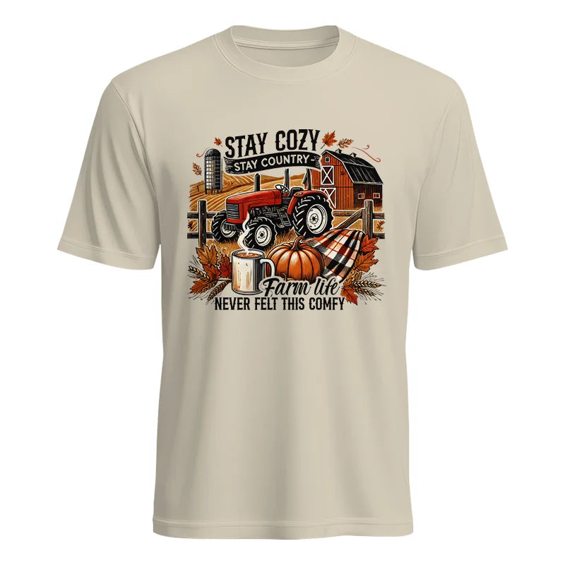 Stay Cozy_Stay Country_Farm Life Never Felt This Comfy - Unisex Heavy Cotton Tee