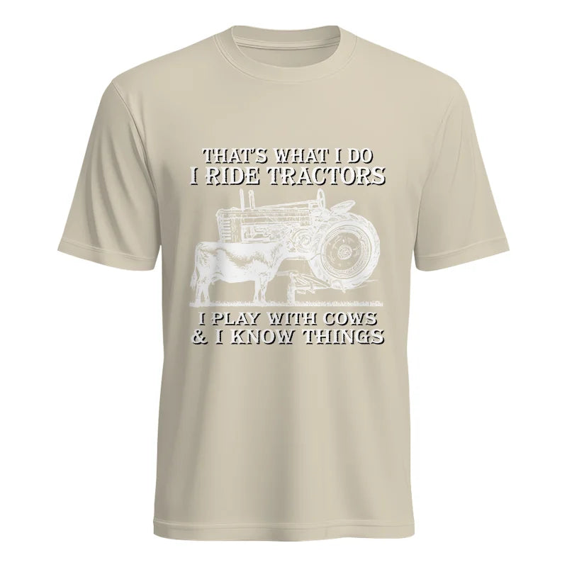 Image of That's What I Do I Ride Tractors - Unisex Heavy Cotton Tee