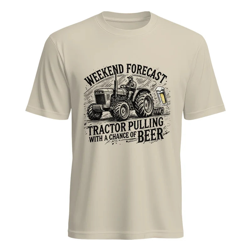 Image of Tractor With A Chance Of Beer - Unisex Heavy Cotton Tee