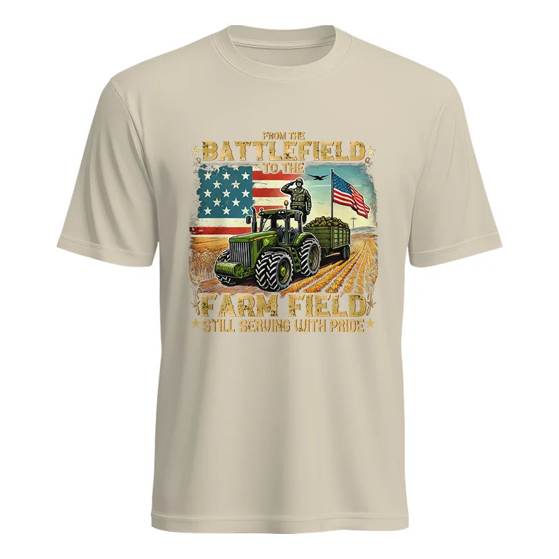 Veteran Farmer From The Battlefield To The Farm Field 2 - Unisex Heavy Cotton Tee