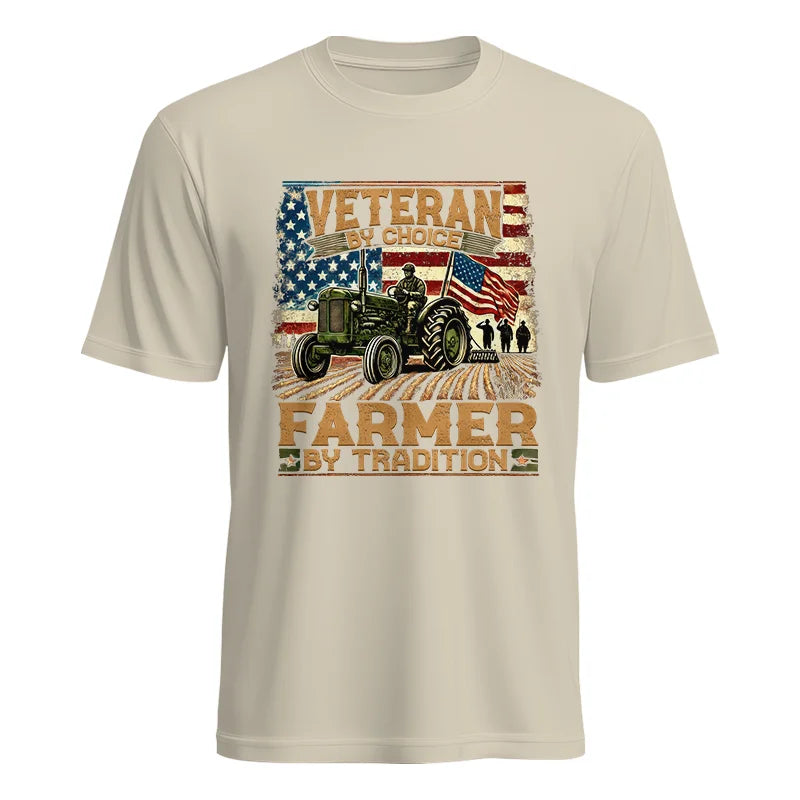 Image of Veteran Farmer Veteran By Choice_Farmer By Tradition - Unisex Heavy Cotton Tee