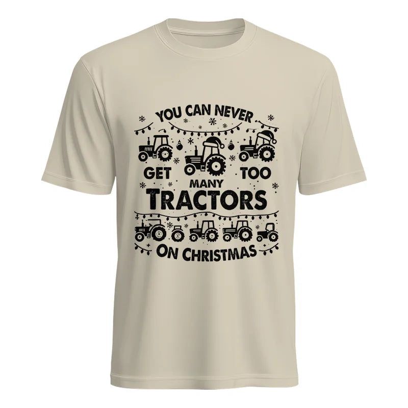 Image of You Can Never Get Too Many Tractors On Christmas - Unisex Heavy Cotton Tee