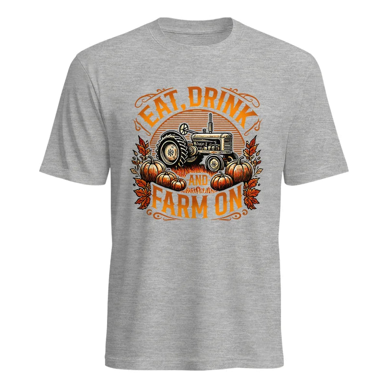 Image of Eat Drink and Farm On 2 - Unisex Heavy Cotton Tee