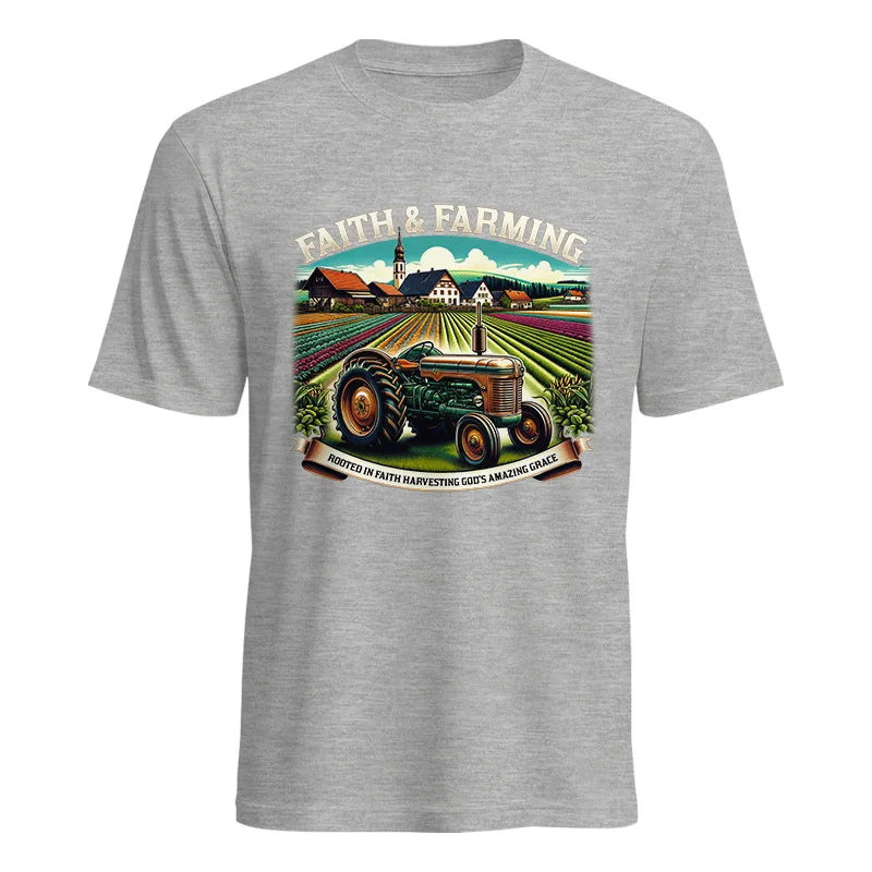 Image of Faith And Farming 4 - Unisex Heavy Cotton Tee