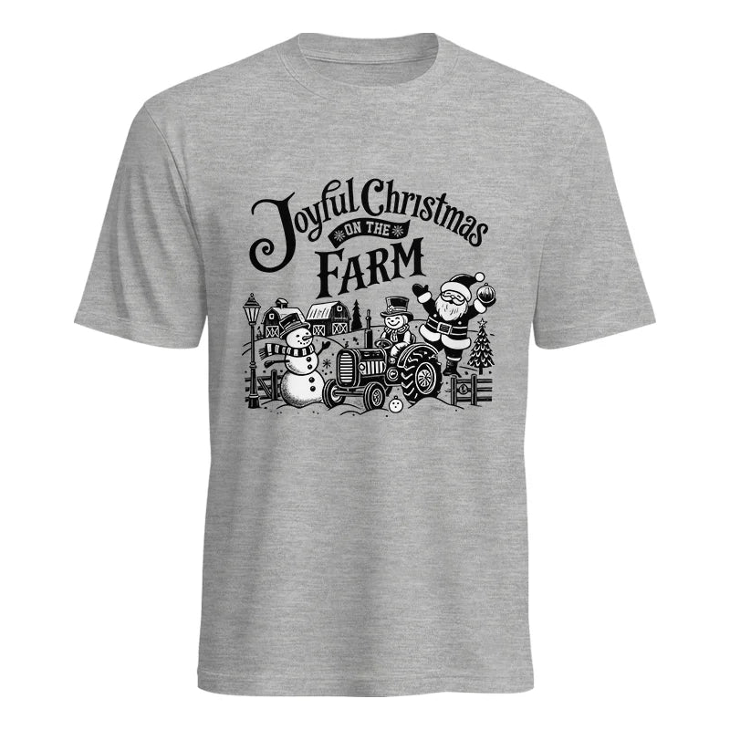 Joyful Christmas On The Farm 1 - Unisex Heavy Cotton Tee