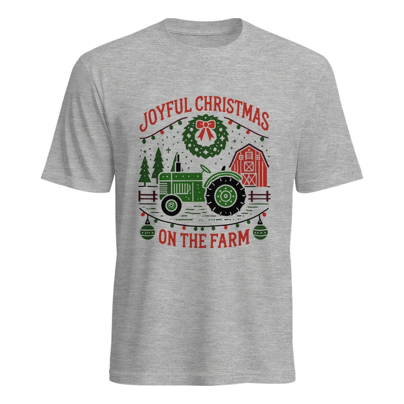 Image of Joyful Christmas On The Farm 3 - Unisex Heavy Cotton Tee