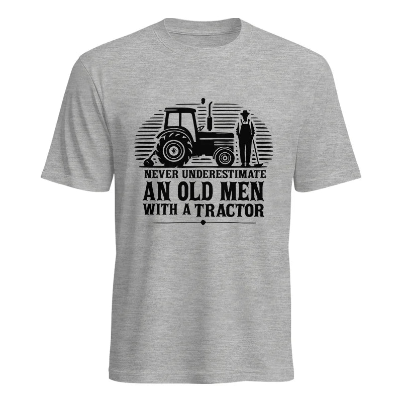 Image of Never Underestimate An Old Men With A Tractor - Unisex Heavy Cotton Tee