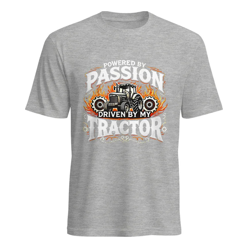 Image of Powered By Passion Driven By My Tractor 1 - Unisex Heavy Cotton Tee