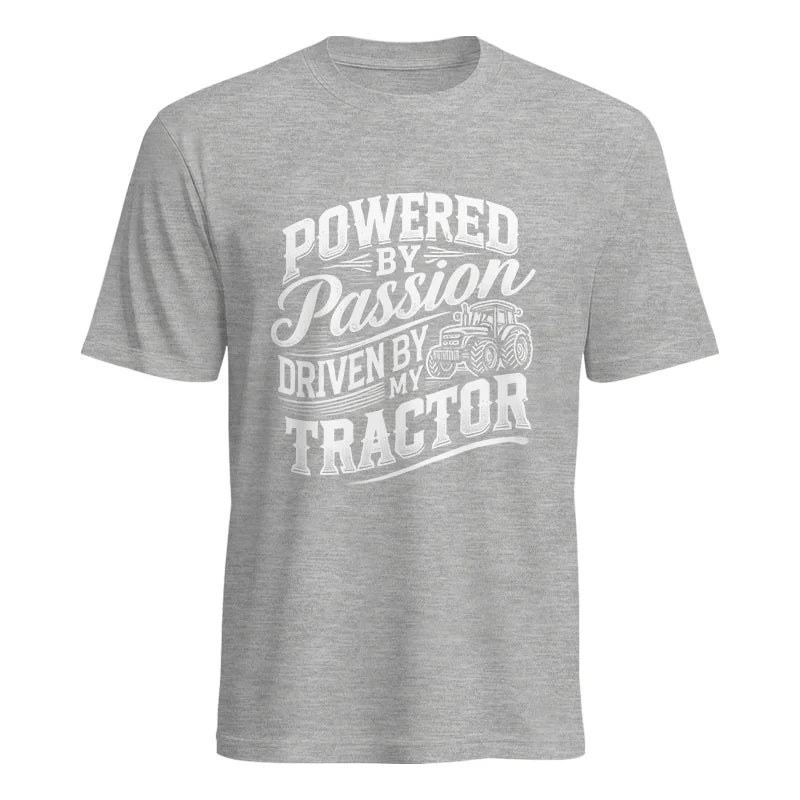 Powered By Passion Driven By My Tractor 2 - Unisex Heavy Cotton Tee