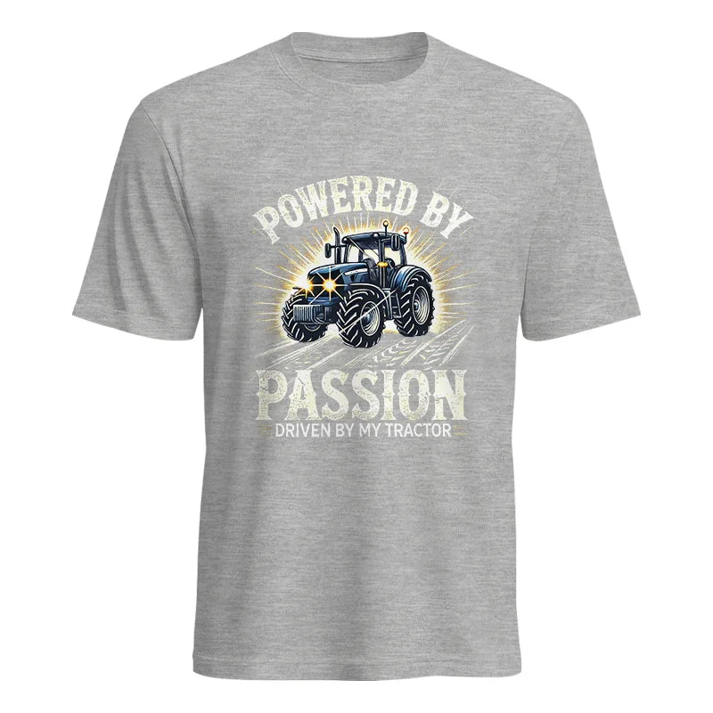 Powered By Passion Driven By My Tractor - Unisex Heavy Cotton Tee