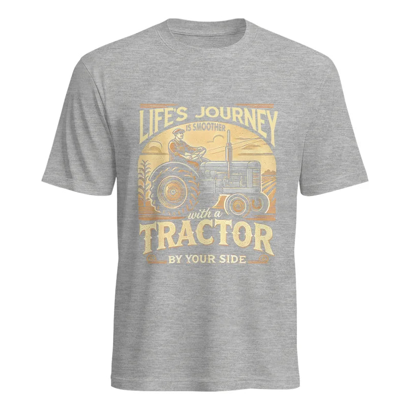 Image of Smoother With A Tractor By Your Side - Unisex Heavy Cotton Tee