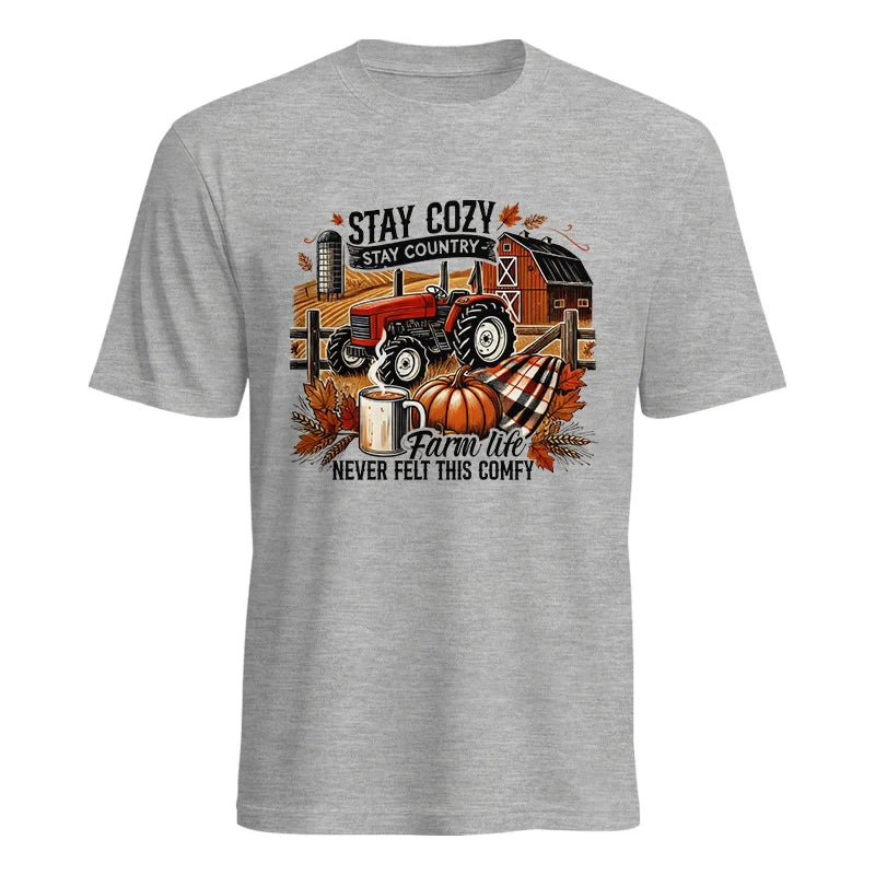 Stay Cozy_Stay Country_Farm Life Never Felt This Comfy - Unisex Heavy Cotton Tee