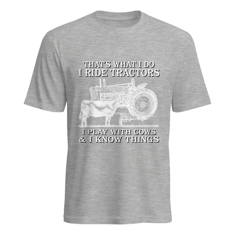 Image of That's What I Do I Ride Tractors - Unisex Heavy Cotton Tee