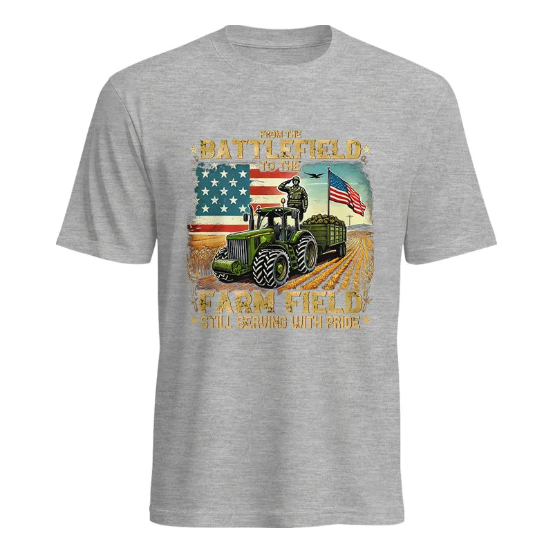 Veteran Farmer From The Battlefield To The Farm Field 2 - Unisex Heavy Cotton Tee