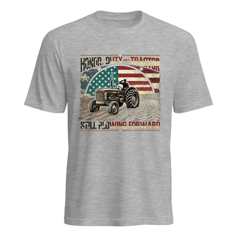 Veteran Farmer Honor Duty And A Tractor 1 - Unisex Heavy Cotton Tee