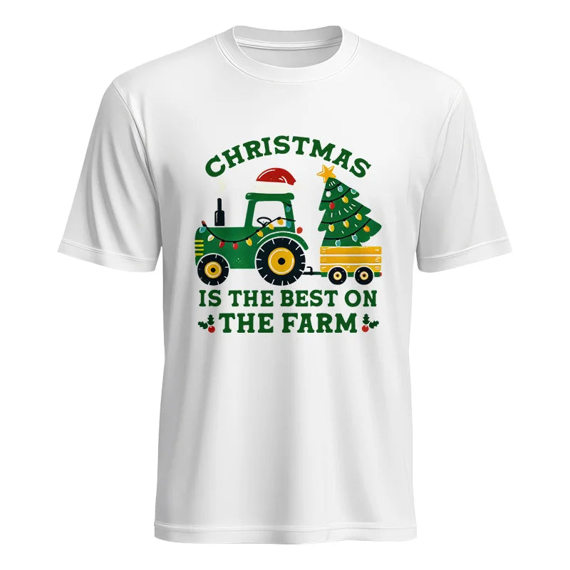 Christmas Is The Best On The Farm - Unisex Heavy Cotton Tee