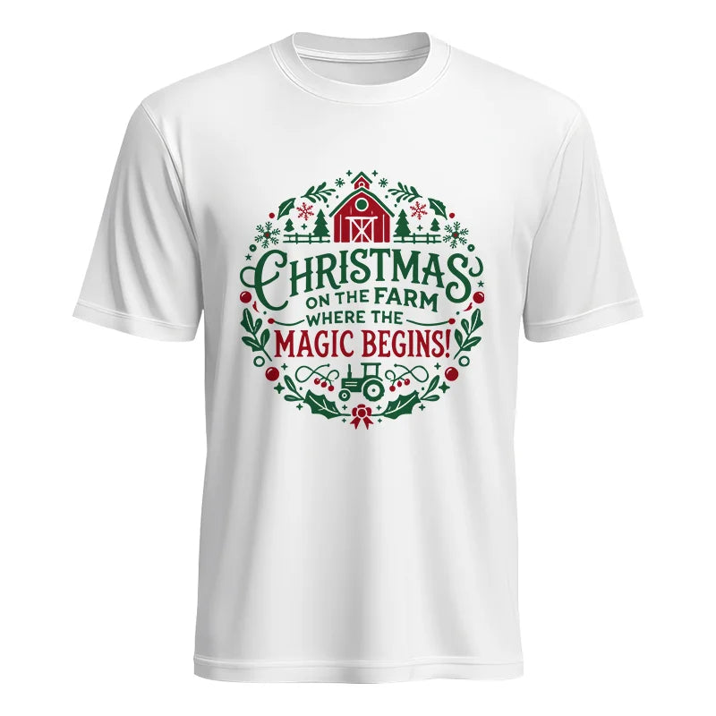 Image of Christmas on the Farm Where the Magic Begins! 2 - Unisex Heavy Cotton Tee