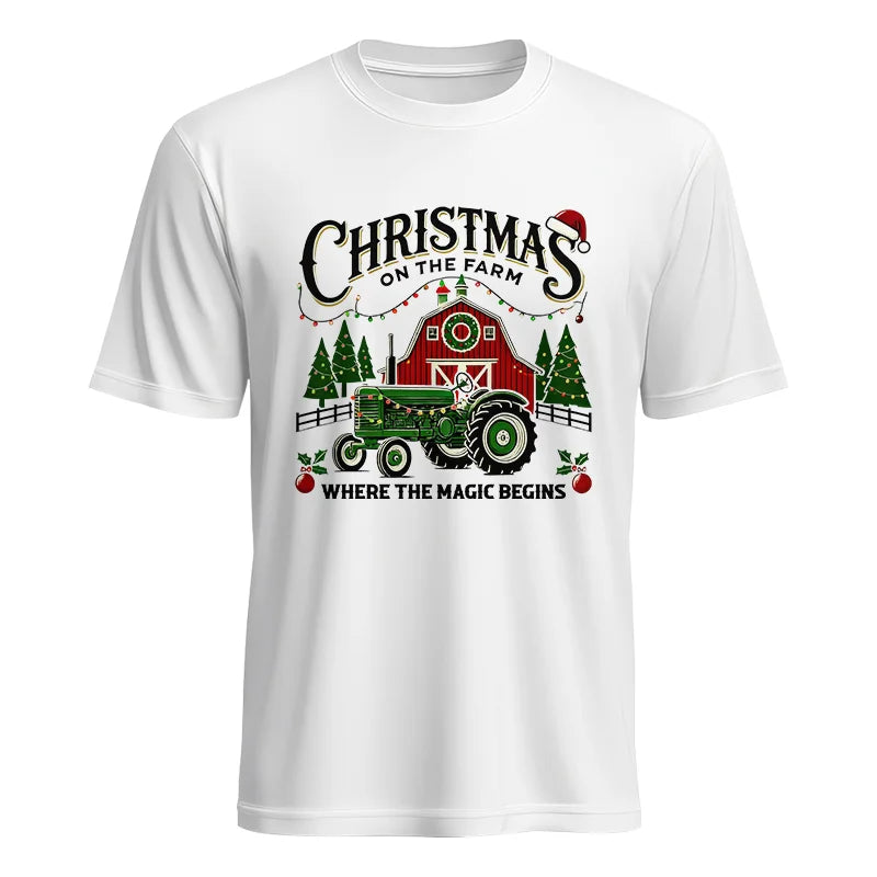 Christmas on the Farm Where the Magic Begins! 5 - Unisex Heavy Cotton Tee