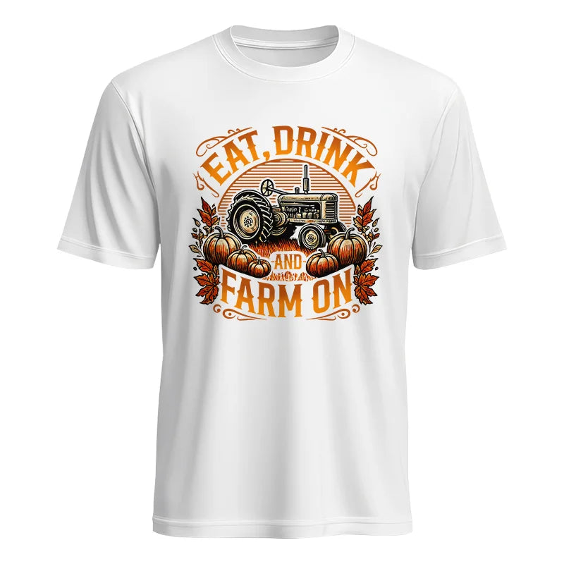 Image of Eat Drink and Farm On 2 - Unisex Heavy Cotton Tee