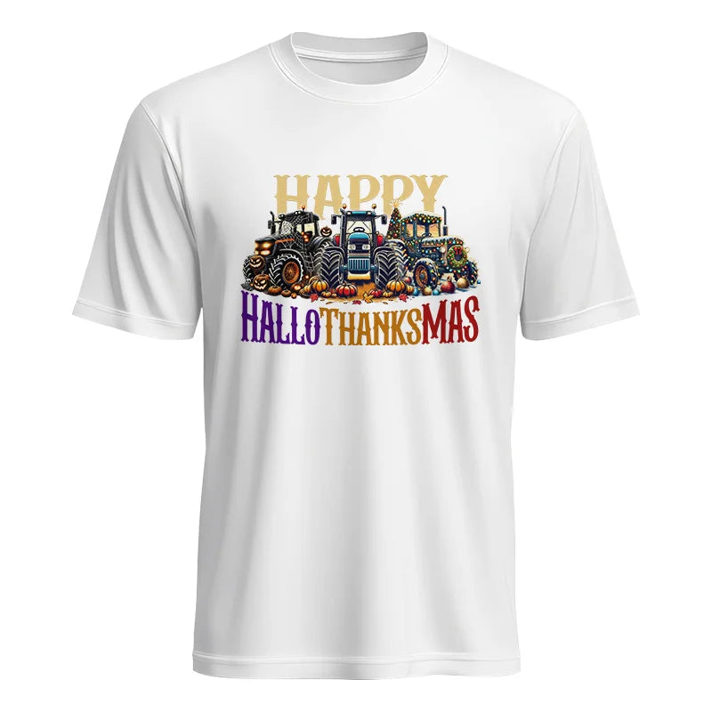 Image of Happy HalloThanksMas - Unisex Heavy Cotton Tee