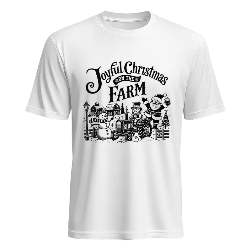 Joyful Christmas On The Farm 1 - Unisex Heavy Cotton Tee