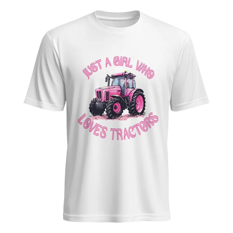 Image of Just A Girl Who Loves Tractors 1 - Unisex Heavy Cotton Tee