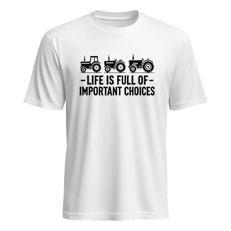 Life Is Full Of Important Choices 21 - Unisex Heavy Cotton Tee