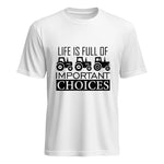 Life Is Full Of Important Choices 35 - Unisex Heavy Cotton Tee