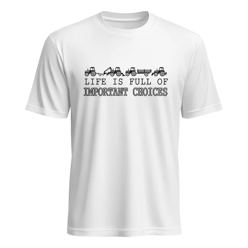 Life Is Full Of Important Choices 8 - Unisex Heavy Cotton Tee