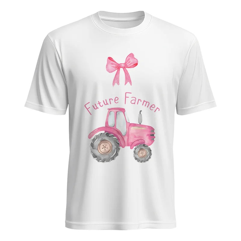 Pink Tractor For Future Farmer - Unisex Heavy Cotton Tee