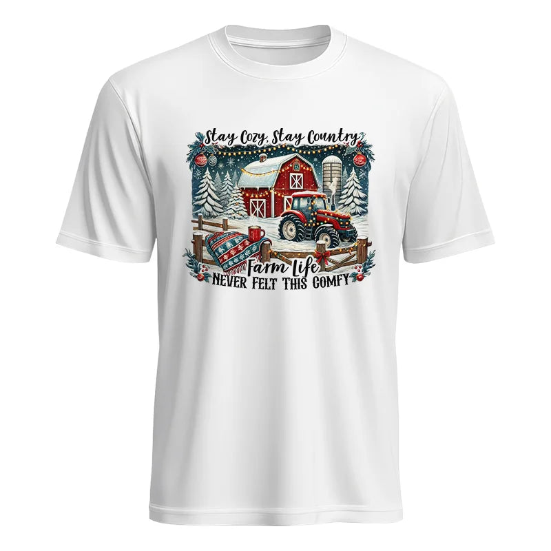 Stay Cozy_Stay Country_Farm Life Never Felt This Comfy 3 - Unisex Heavy Cotton Tee