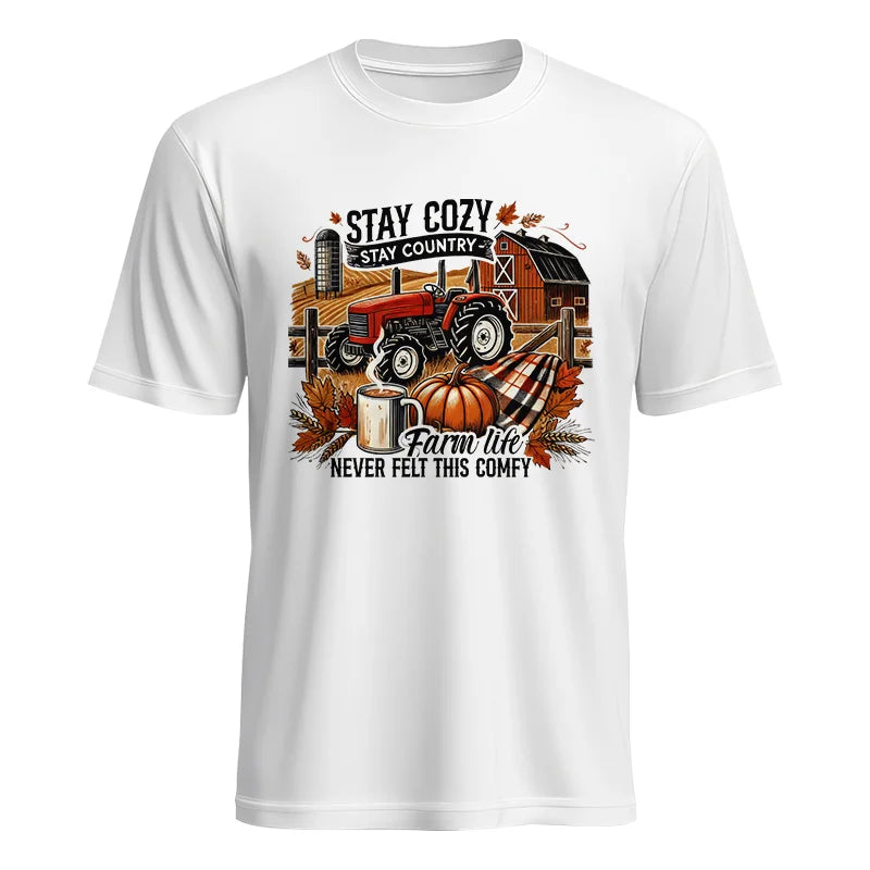 Stay Cozy_Stay Country_Farm Life Never Felt This Comfy - Unisex Heavy Cotton Tee