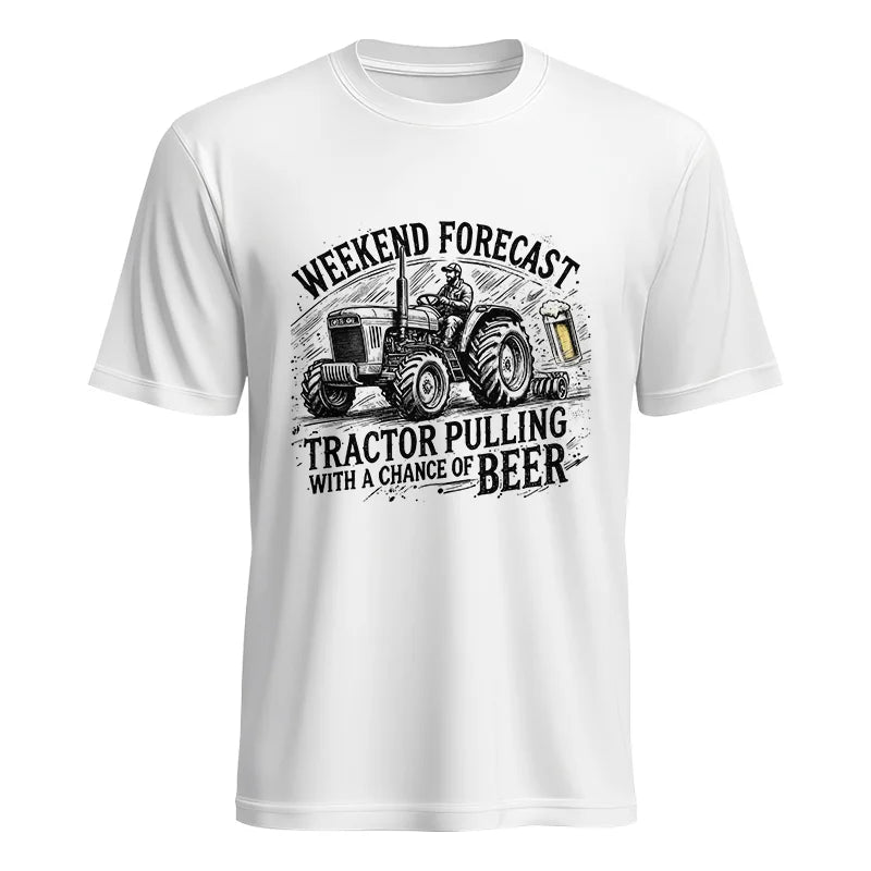 Image of Tractor With A Chance Of Beer - Unisex Heavy Cotton Tee