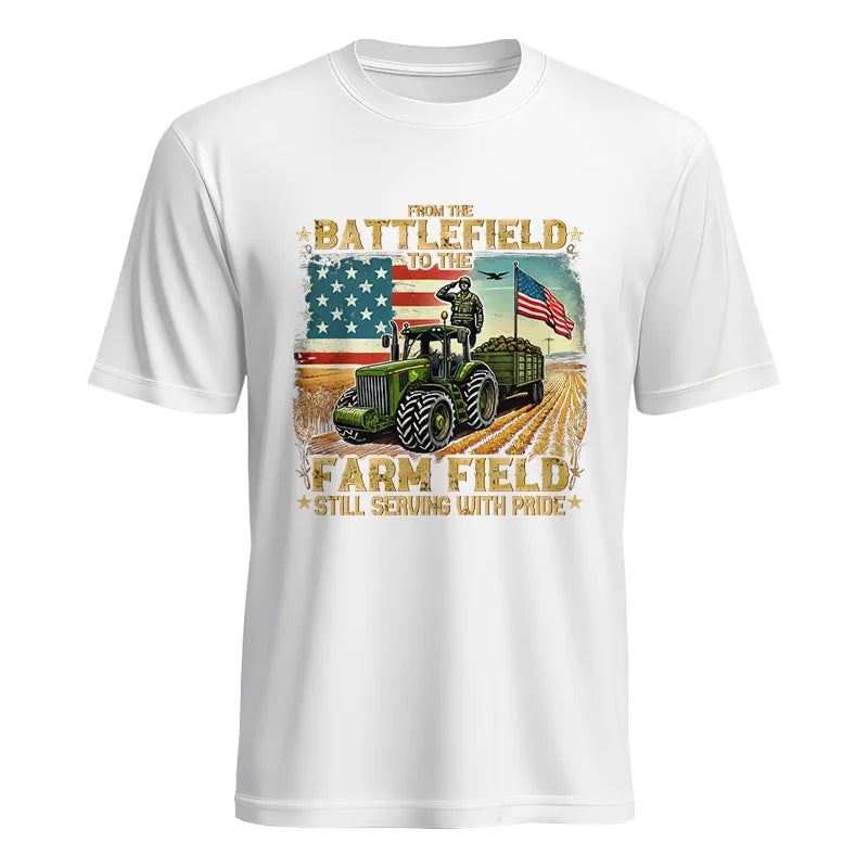 Veteran Farmer From The Battlefield To The Farm Field 2 - Unisex Heavy Cotton Tee