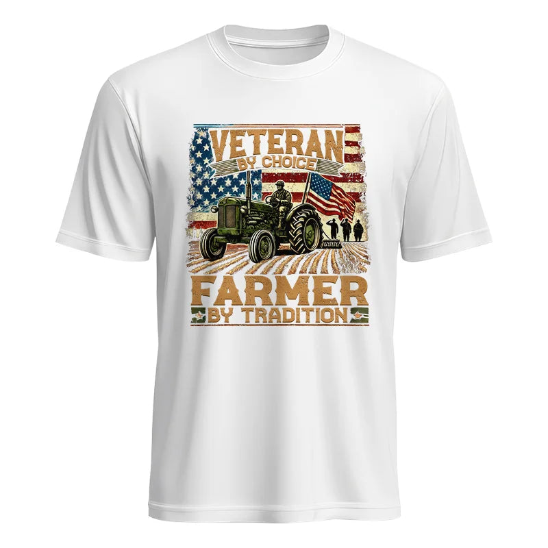 Image of Veteran Farmer Veteran By Choice_Farmer By Tradition - Unisex Heavy Cotton Tee