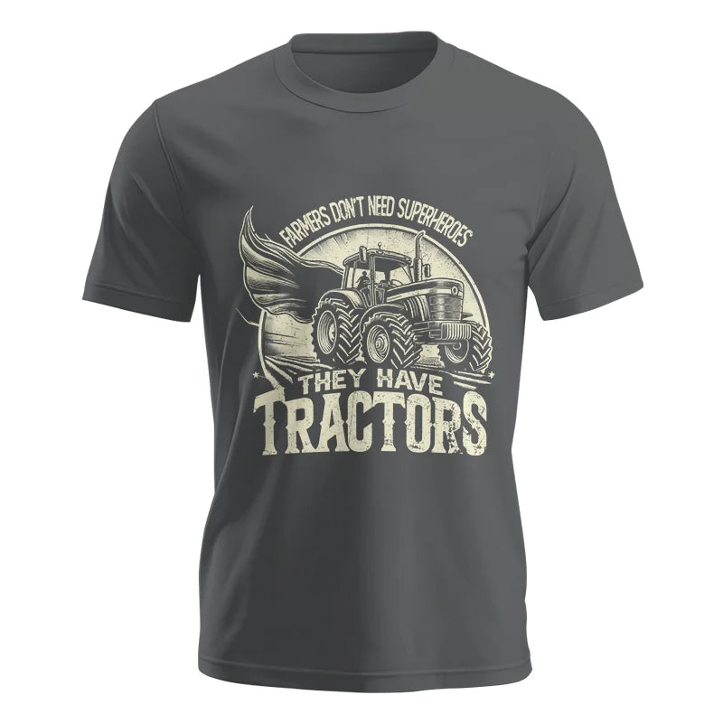 Image of Farmers Don’t Need Superheroes They Have Tractors - Unisex Jersey Short Sleeve Tee