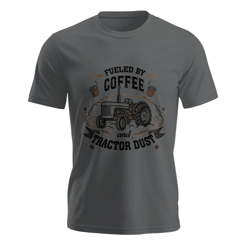 Fueled By Coffee And Tractor Dust - Unisex Jersey Short Sleeve Tee