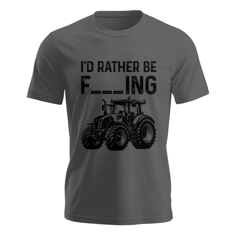 Image of Funny I Would Rather Be Farming Tractor 1 - Unisex Jersey Short Sleeve Tee