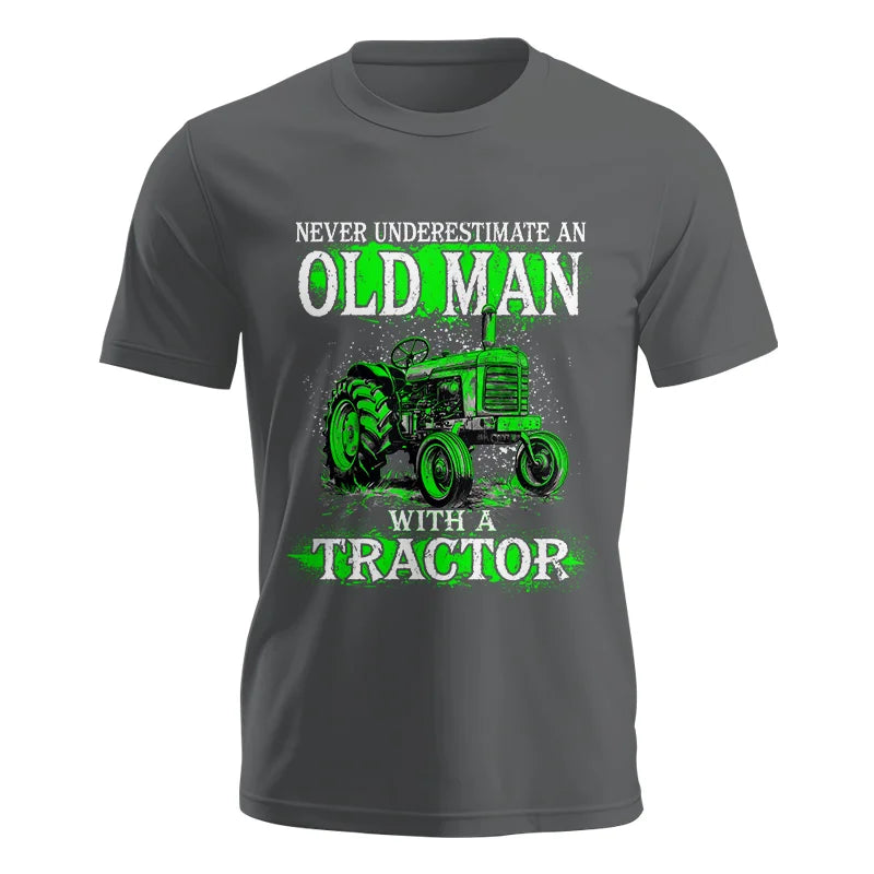 Funny Quote Never Underestimate Old Man Tractor - Unisex Jersey Short Sleeve Tee