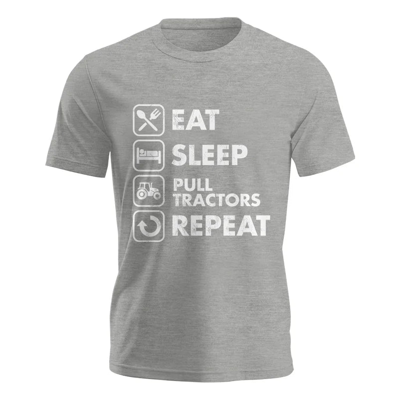 Image of Eat Sleep Pull Tractors Repeat - Unisex Jersey Short Sleeve Tee