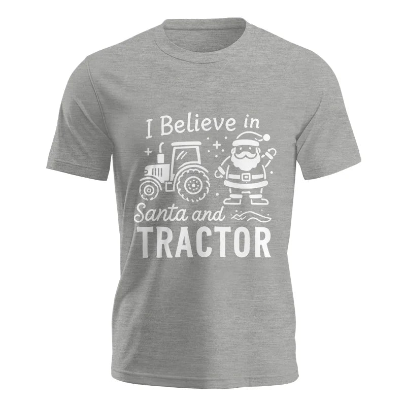 Image of I Believe In Santa And Tractor - Unisex Jersey Short Sleeve Tee