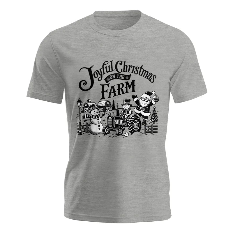 Image of Joyful Christmas On The Farm 1 - Unisex Jersey Short Sleeve Tee