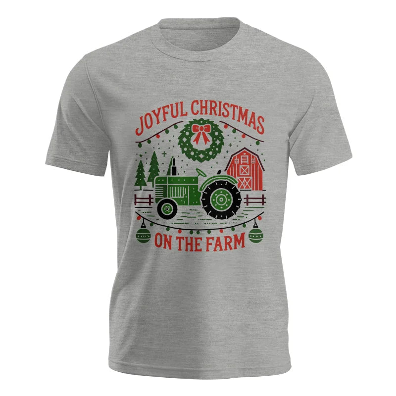 Image of Joyful Christmas On The Farm 3 - Unisex Jersey Short Sleeve Tee