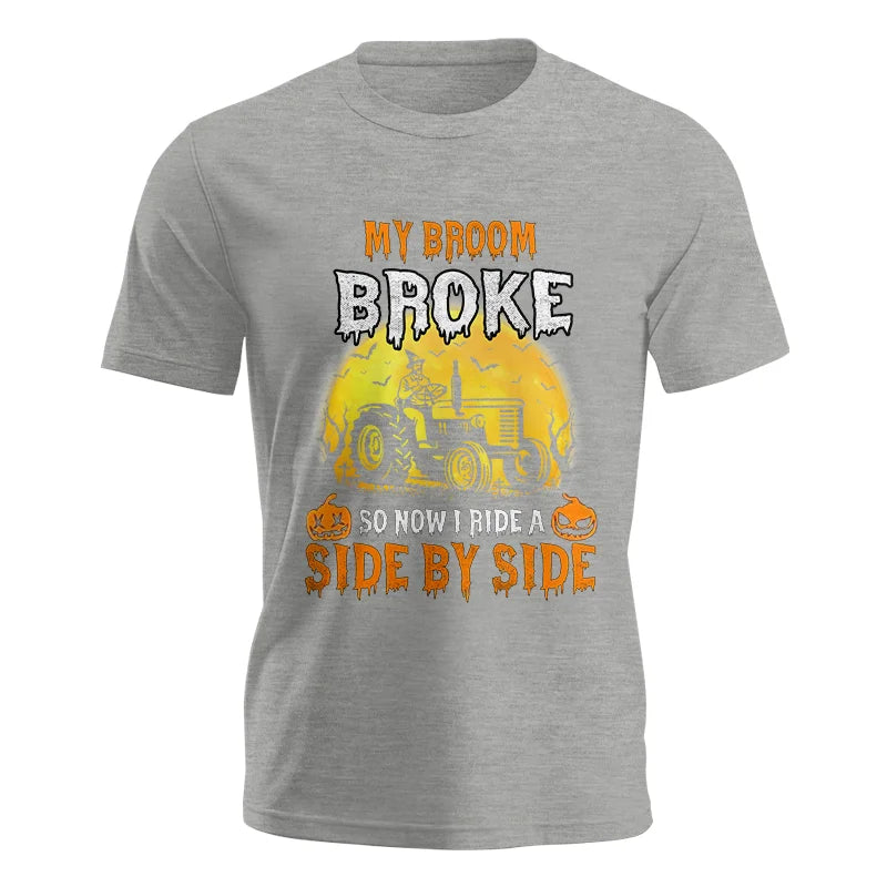 Image of My Broom Broke_I Have A Tractor Halloween - Unisex Jersey Short Sleeve Tee